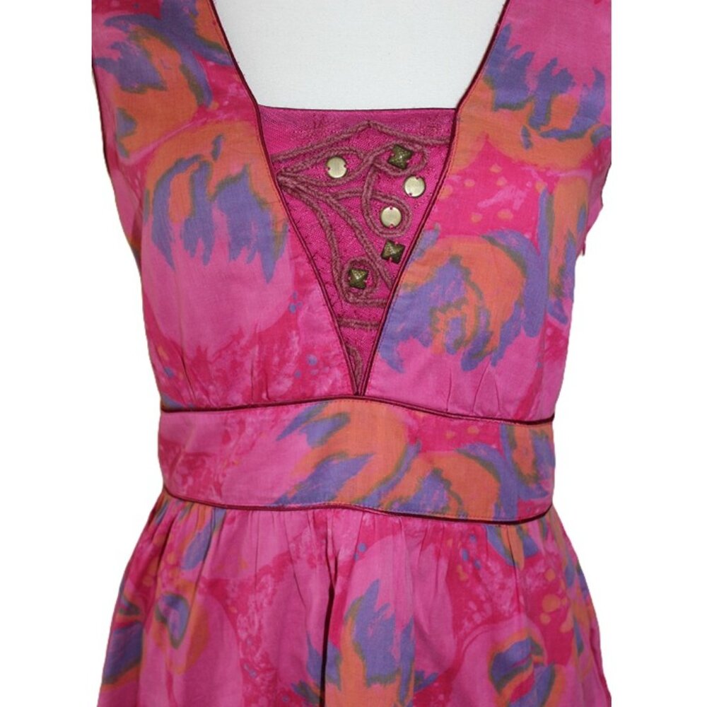 Free People Pink and Purple Mini Dress - Picture 3 of 13